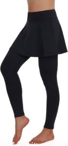 best golf leggings with integrated golf skirt