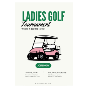 Golf tournament template
