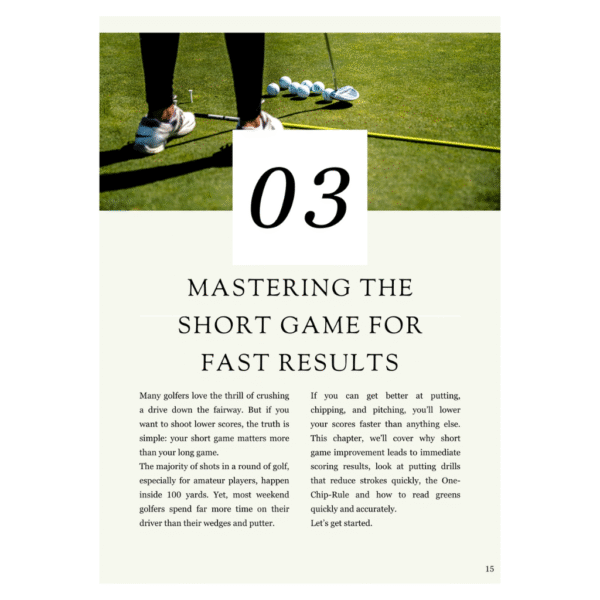 The Weekend Golfer's Playbook