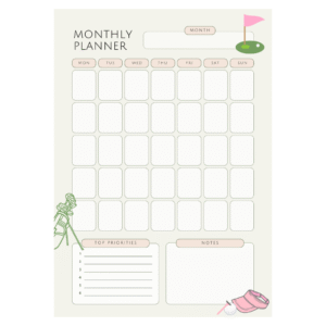 Monthly content planner