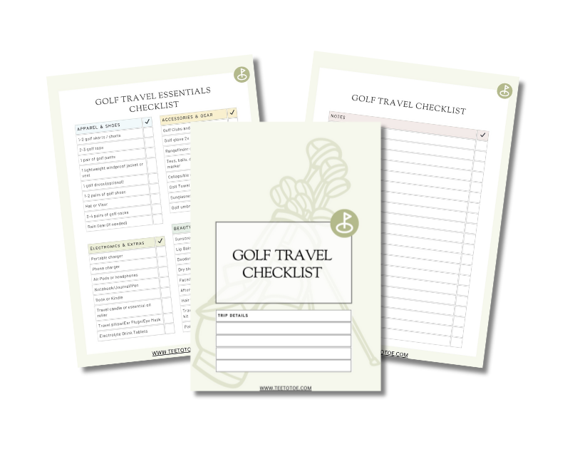 Golf Travel Checklist