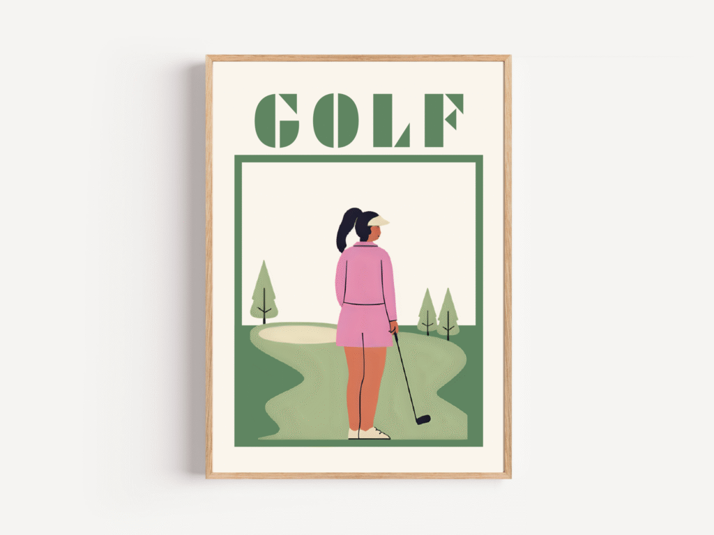 Golf Wall Art for Women