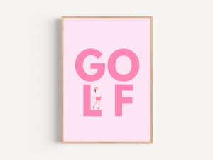 best golf gifts for women, golf wall art