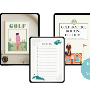 Golf Wall Art, Practice Guide for Golf and Golf-themed To do List