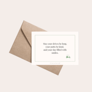 joyful golf greeting card for birthdays or any ocassion