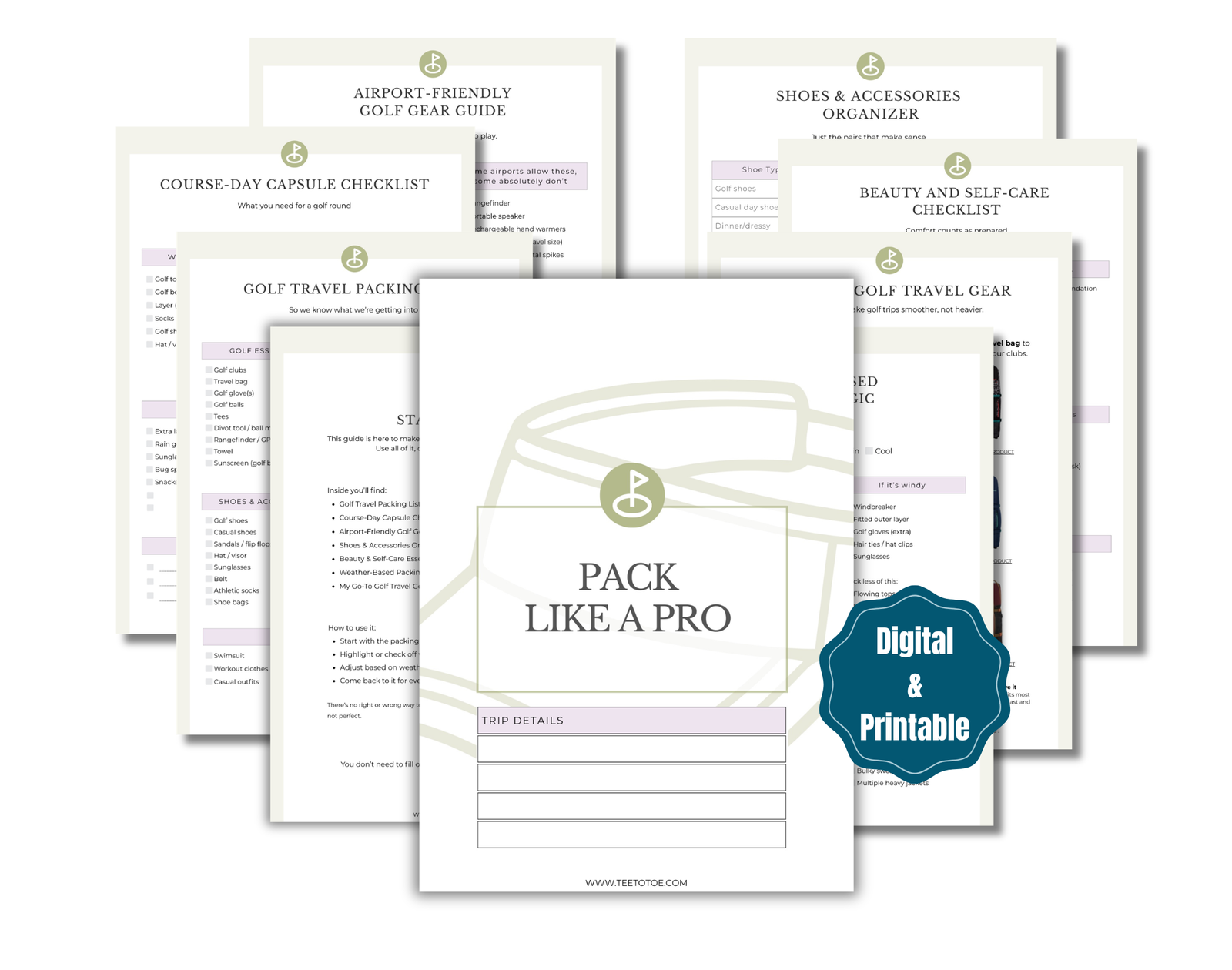 Golf Packing System for Women Golfers