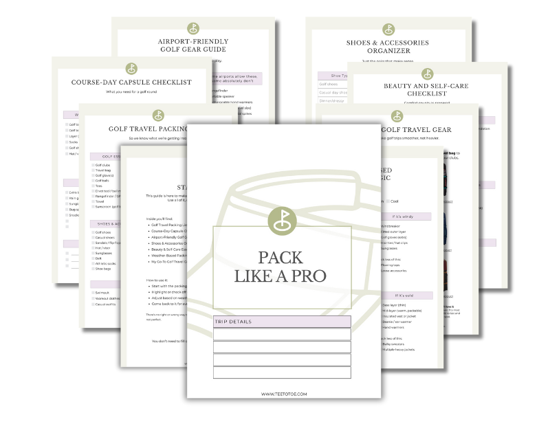Pack Like a Golf Pro, Golf Getaway Planner