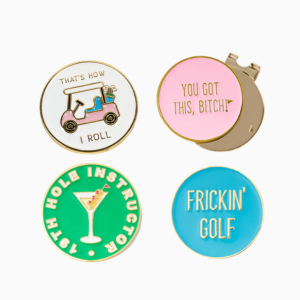 golf tournament prizes, fun golf ball marker sets for women