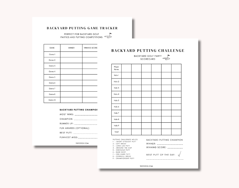 Backyard Golf Party Kit, Putting Green Games