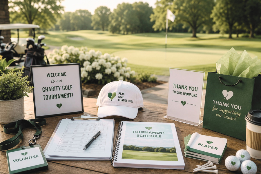 golf charity tournament checklist