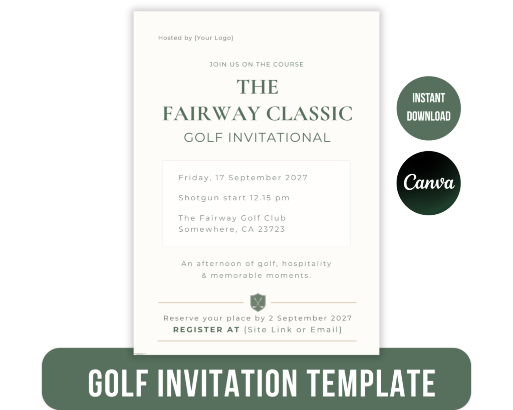 golf tournament invitation wording ideas