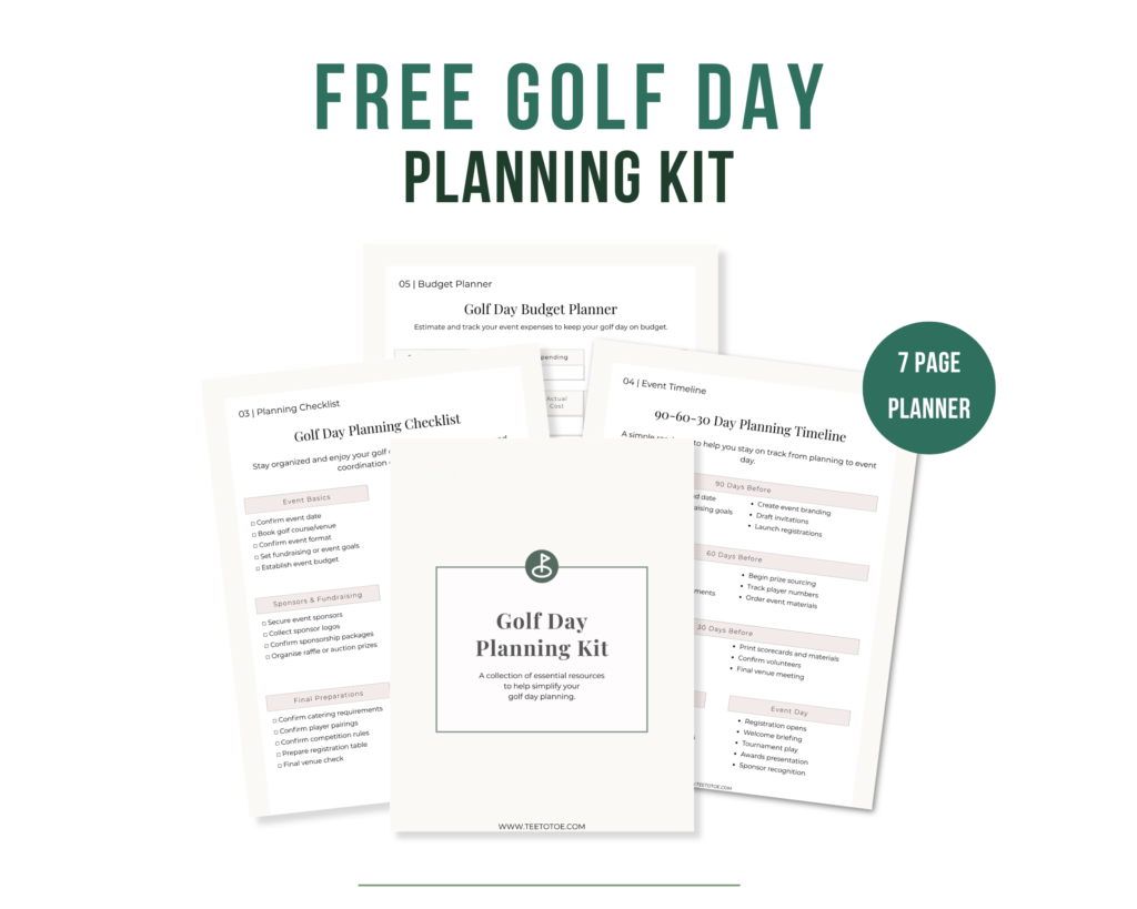 Golf Day Planning Kit
