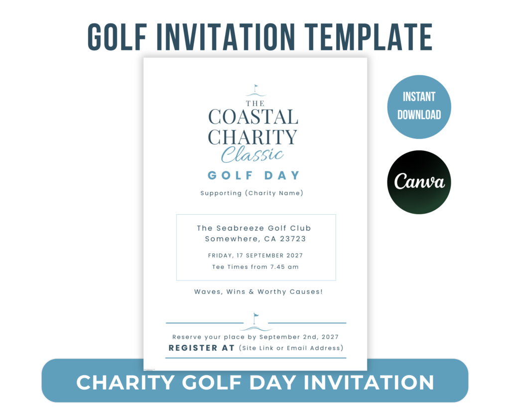 golf tournament invitation wording ideas