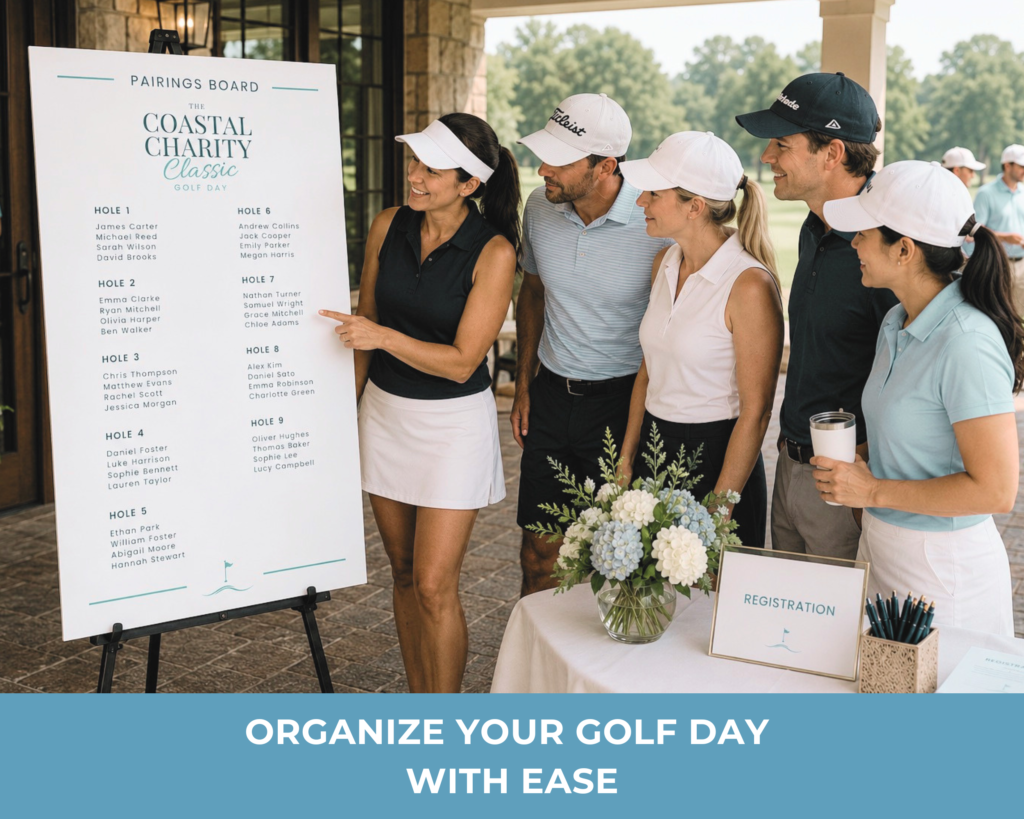 Golf Tournament Team Pairings, Charity Golf Tournament Planning