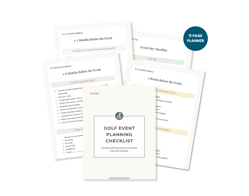 golf tournament planning checklist