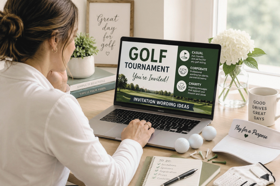 golf tournament invitation ideas