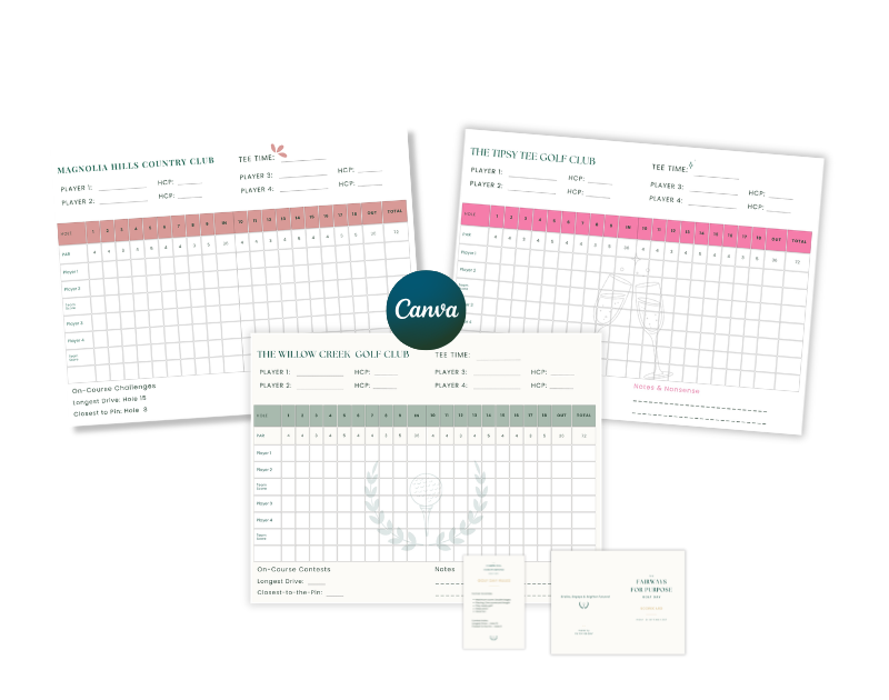 golf scorecard template