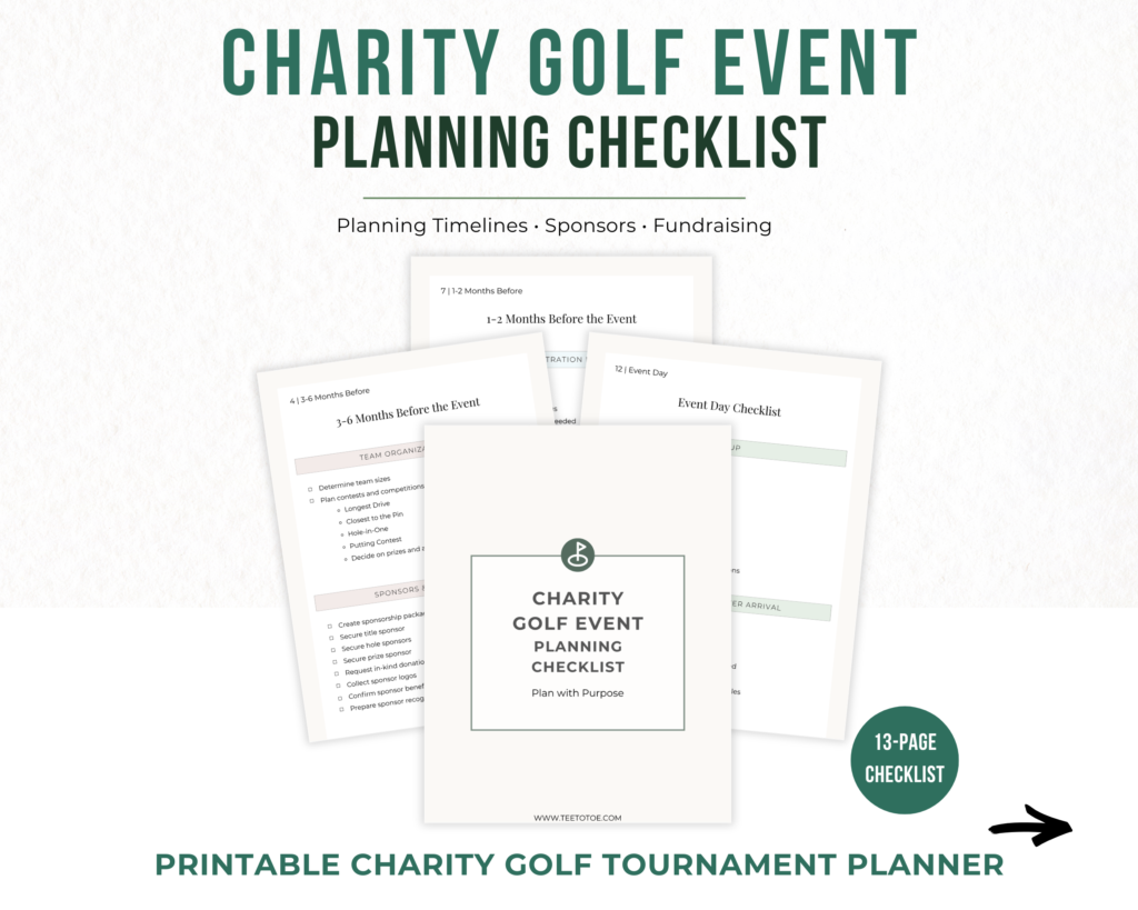 Charity Golf Tournament Planning Checklist