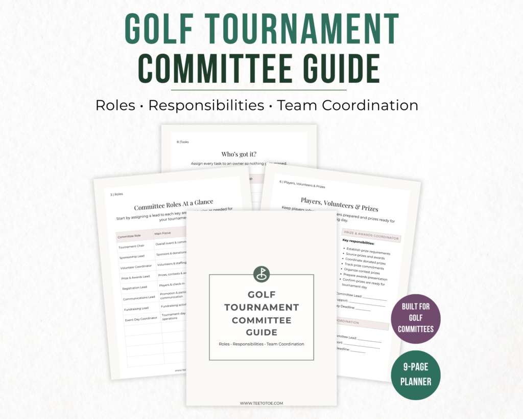 Golf Tournament Committee Guide