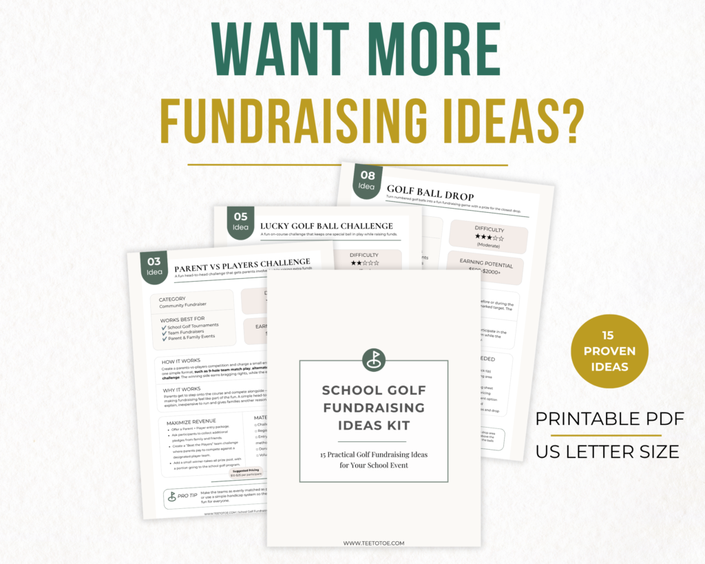 School Golf Fundraiser Planning Ideas