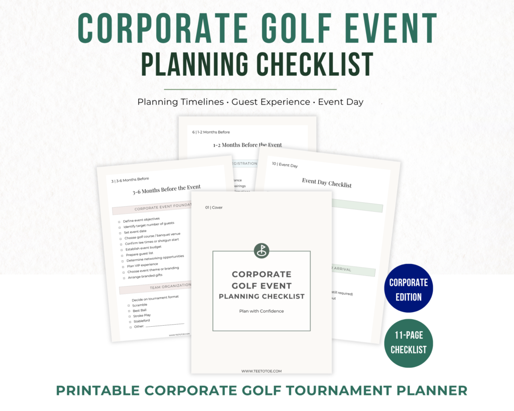 Corporate Golf Event Planning Checklist