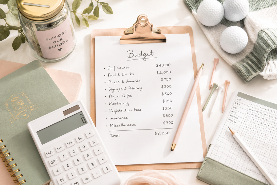 School golf fundraiser budget
