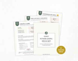 Golf Fundraising Ideas Kit
