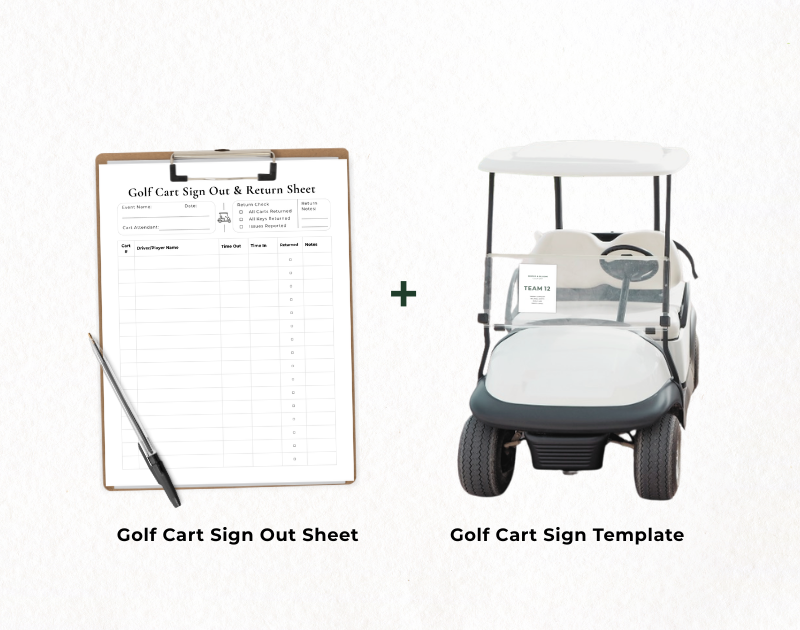 Golf Cart Sign Bundle