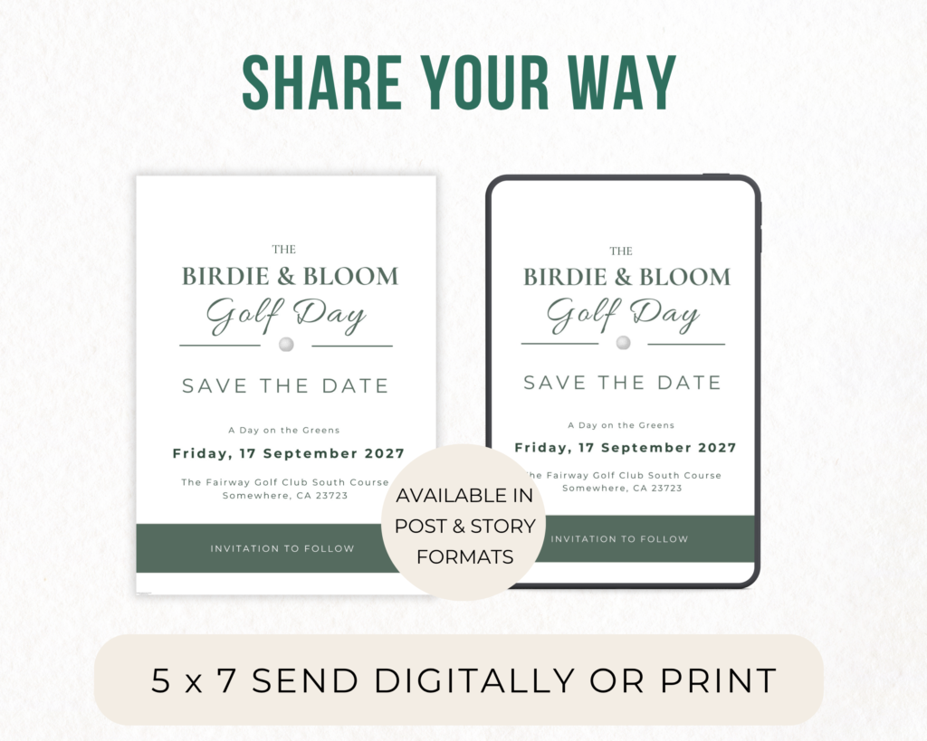 golf event invitations
