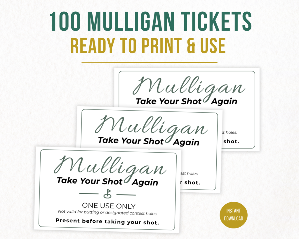 Golf Mulligan Tickets