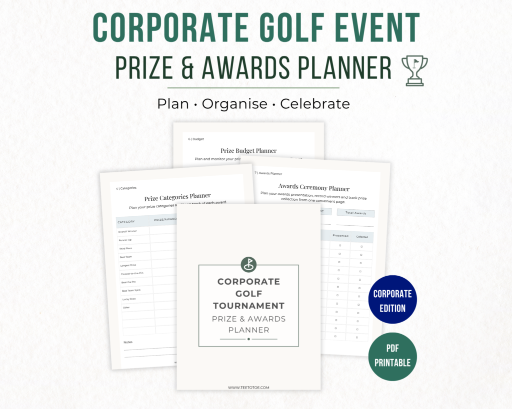 Golf Tournament Prize & Awards Planner