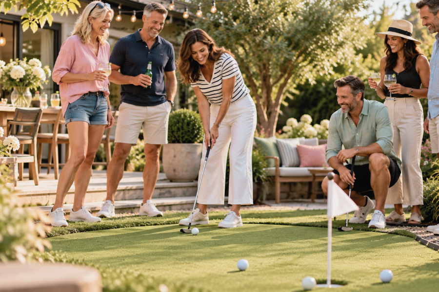 backyard putting challenge
